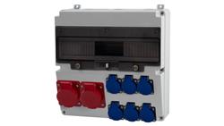 Rozdzielnica LAGO 17M - gniazda 2x32A 5p, 6x230V /17 modułów/-69858