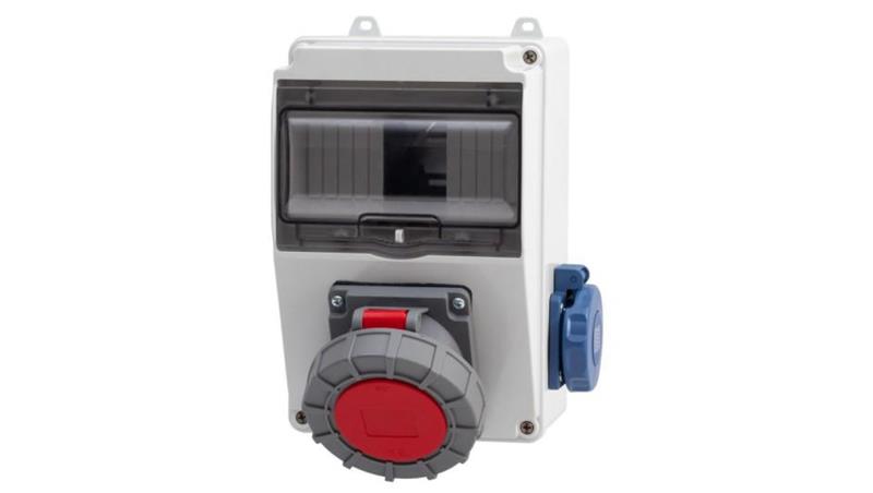 Rozdzielnica LAGO 7M - gniazda 32/5, 230V IP65 /7 modułów/-69867