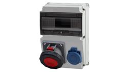 Rozdzielnica LAGO 10M - gniazda 63A 5p, 230V IP65 /10 modułów/-69392