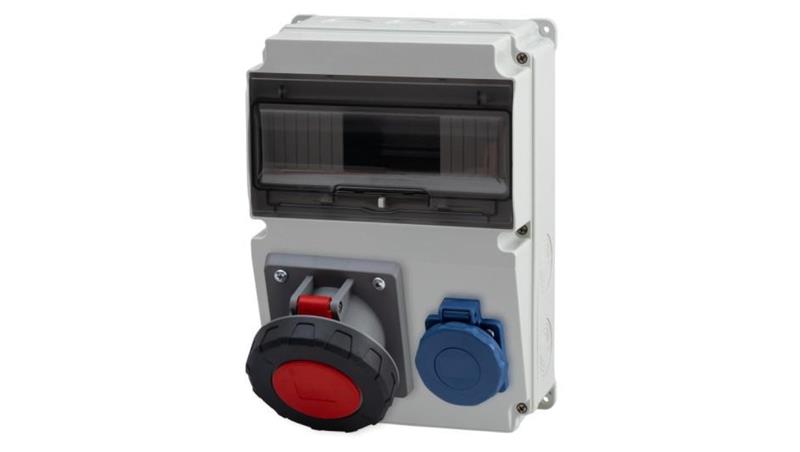Rozdzielnica LAGO 10M - gniazda 63A 5p, 230V IP65 /10 modułów/-69392 Rozdzielnica LAGO 10M - gniazda 63A 5p, 230V IP65 /10 modułów/-69392