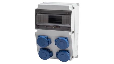 Rozdzielnica LAGO 10M - gniazda 4x230V IP65 /10 modułów/-69947