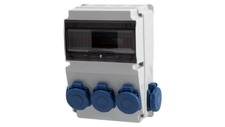 Rozdzielnica LAGO 10M - gniazda 5x230V IP65 /10 modułów/-69874