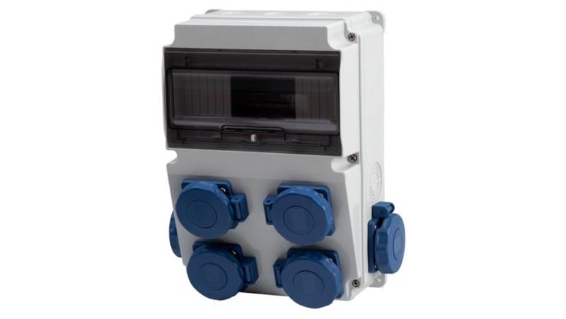 Rozdzielnica LAGO 10M - gniazda 6x230V IP65 /10 modułów/-69944 Rozdzielnica LAGO 10M - gniazda 6x230V IP65 /10 modułów/-69944
