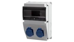 Rozdzielnica LAGO 10M - gniazda 2x230V IP65 /10 modułów/-69893