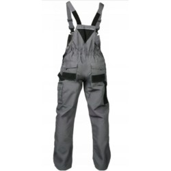 Spodnie robocze na szelkach BASIC LINE szare Stalco XXL-58