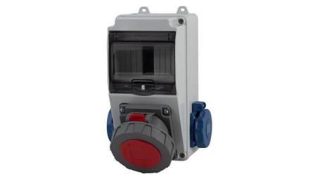 Rozdzielnica LAGO 5M - gniazda 16A 5p, 2x230V /5 modułów/-70044
