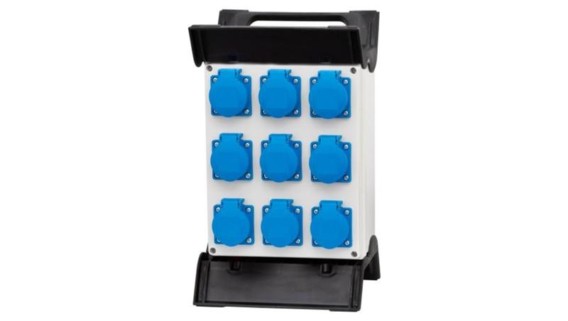 Rozdzielnica R-240 - gniazda 9x250V na stelażu plastikowym-66925 Rozdzielnica R-240 - gniazda 9x250V na stelażu plastikowym-66925