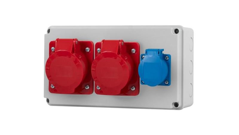 Rozdzielnica HORIZONTAL - gniazda 2x32A 5p, 230V-66730 Rozdzielnica HORIZONTAL - gniazda 2x32A 5p, 230V-66730