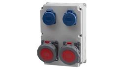 Rozdzielnica R-300 - gniazda 2x16A 5p, 2x230V IP65-66693