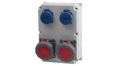 Rozdzielnica R-300 - gniazda 2x32A 5p, 2x230V IP65-66926