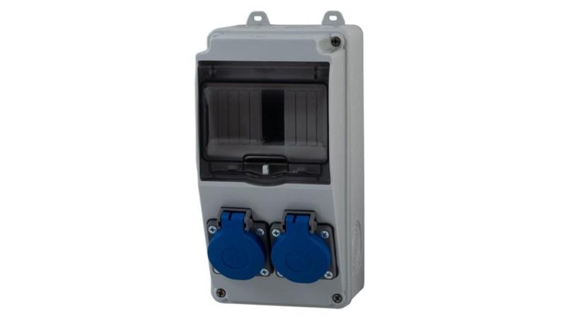 Rozdzielnica LAGO 5M - gniazda 2x230V /5 modułów/-69834