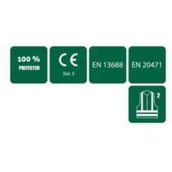 Kamizelka odblaskowa SHINE Stalco żółta XL