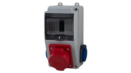 Rozdzielnica LAGO 5M - gniazda 32A 5p, 2x230V /5 modułów/-69885