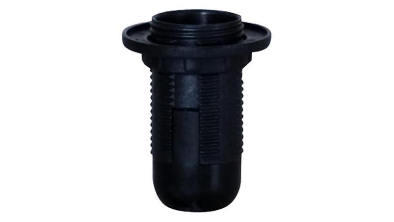 Oprawka termoplastyczna E14-1 kołnierz - czarna 2A, 250V-51195