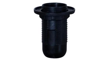 Oprawka termoplastyczna E14-1 kołnierz - czarna 2A, 250V-51195