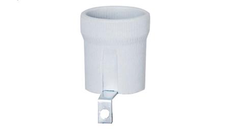 Oprawka porcelanowa E27 typ 426, 4A, 250V z uchwytem-51085