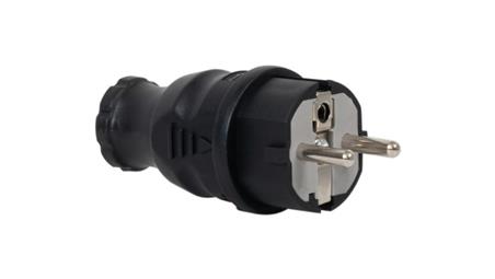 Wtyczka gumowa NOVA czarna-29014