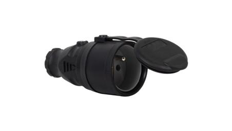 Gniazdo gumowe NOVA 230V 16A IP44 czarne-30179
