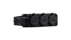 Listwa gumowa 3x230V 16A IP54 SCHUKO czarna-27498