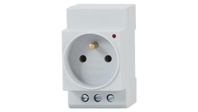 Gniazdo 230V na szynę TH35 z kontrolką-25746