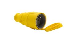 Gniazdo gumowe NOVA 230V 16A IP44 żółte-30176