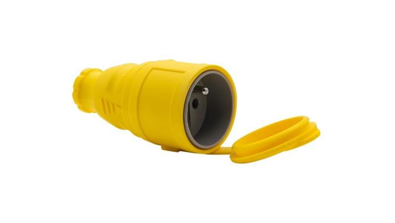 Gniazdo gumowe NOVA 230V 16A IP44 żółte-30176
