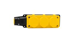 Listwa gumowa 3x230V 16A IP54 żółta-27525