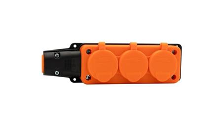 Listwa gumowa 3x230V 16A IP54 pomarańczowa-27526