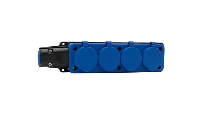 Listwa gumowa 4x230V 16A IP54 niebieska-27535