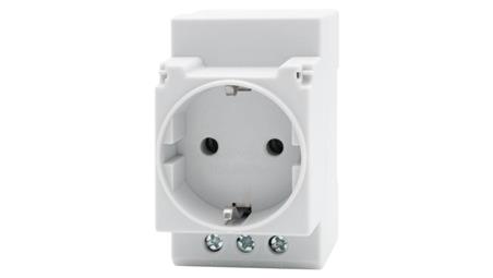 Gniazdo 250V na szynę TH35 Schuko-25749