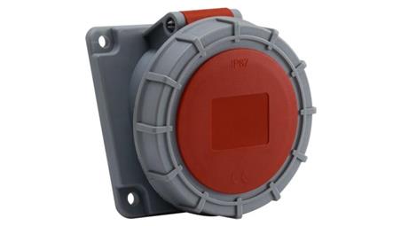 Gniazdo siłowe tablicowe skośne 16A 5p /FE/ IP67-31906