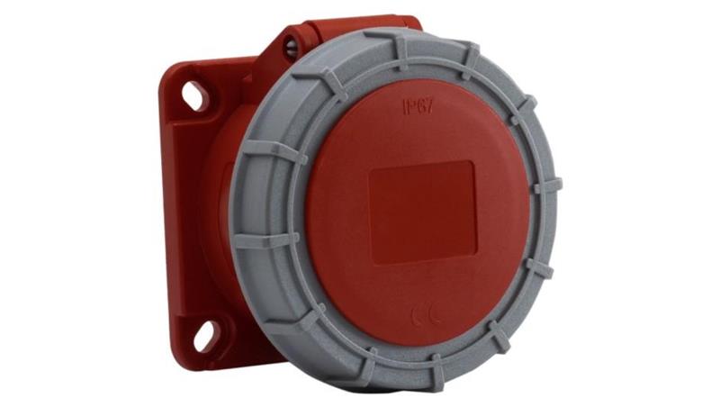 Gniazdo siłowe tablicowe proste 16A 5p /FE/ IP67-31908