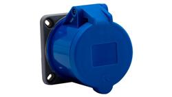 Gniazdo przemysłowe tablicowe proste 32A 3p 250V/FE/ IP44-31914