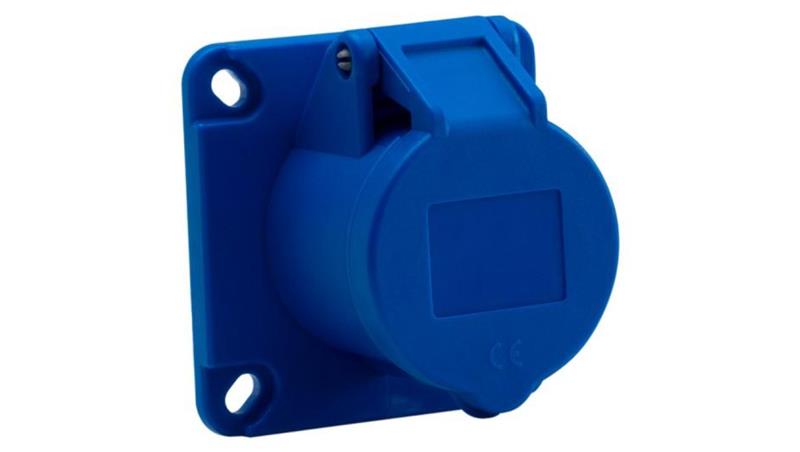 Gniazdo przemysłowe tablicowe proste 16A 3p 250V/FE/ IP44-31911