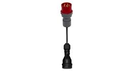 Reduktor - wtyczka siłowa 16/5 + OW 3x1,5mm2 0,25m + gniazdo gumowe-32122