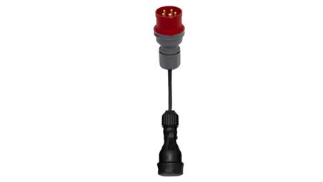 Reduktor - wtyczka siłowa 16/5 + OW 3x1,5mm2 0,25m + gniazdo gumowe-32122