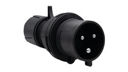 Wtyczka przemysłowa-przenośna 32A 3p 200V-250V /FE/ IP44 czarna-29243