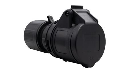 Gniazdo przemysłowe-przenośne 16A 3p 200V-250V /FE/ IP44 czarne-31415