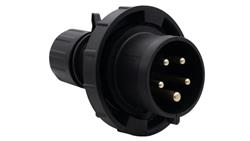 Wtyczka siłowa 16A 5p 380V-415V /FE/ IP67 czarna-29244