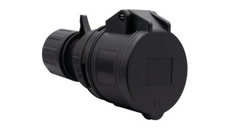 Gniazdo siłowe przenośne 16A 5p 380V-415V /FE/ IP44 czarne-31404