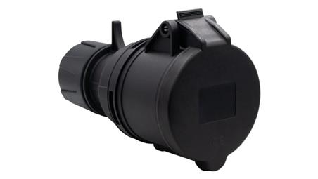 Gniazdo siłowe przenośne 32A 5p 380V-415V /FE/ IP44 czarne-31412