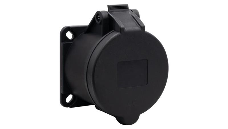 Gniazdo tablicowe proste 32A 5p 380V-415V /FE/ IP44 czarne-31411 Gniazdo tablicowe proste 32A 5p 380V-415V /FE/ IP44 czarne-31411