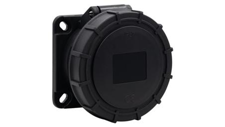 Gniazdo siłowe tablicowe proste 16A 5p 380V-415V /FE/ IP67 czarne-31823