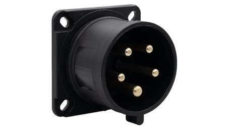 Wtyk siłowy tablicowy odbiornikowy 32A 5p 380V-415V /FE/ IP44 czarny-29287