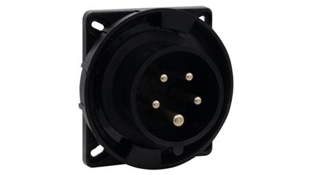 Wtyk siłowy tablicowy odbiornikowy 32A 5p 380V-415V /FE/ IP67 czarny-29296
