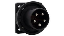 Wtyk siłowy tablicowy odbiornikowy 63A 5p 380V-415V /FE/ IP67 czarny-29284