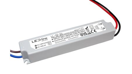 Zasilacz do taśm LED line PRIME 12-24 wodoszczelny IP67 24V 12W 5 lat gwar.-51008