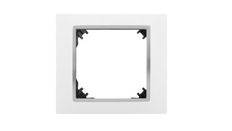 VESTRA ramka pojedyncza biały/chrom 3871-26-36676