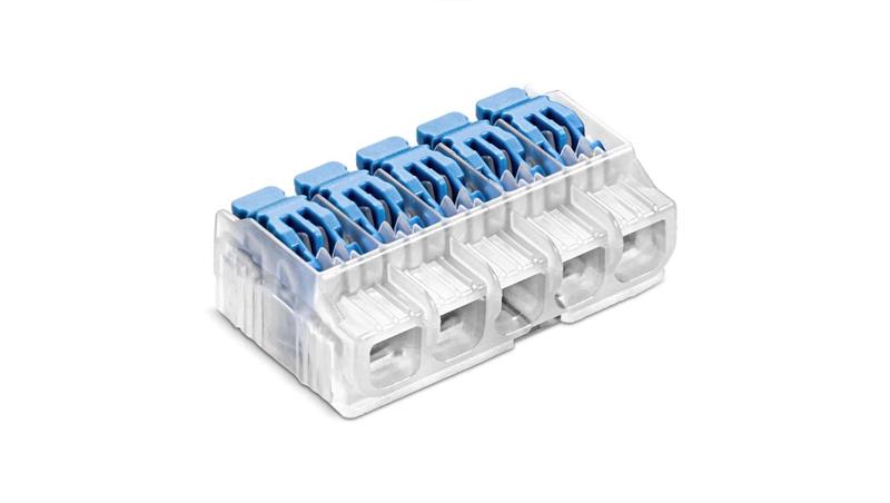 IDEALNA Szybkozłączka SCL5 z dźwignią do linek i drutów 5-torowa 4mm2 32A 450V 88000323S /30szt./-80598