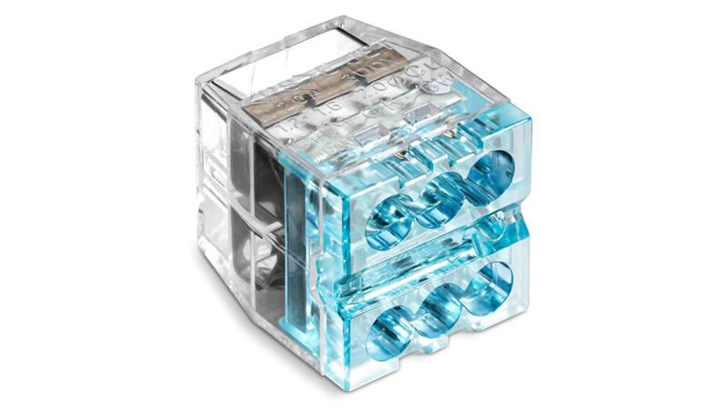 IDEALNA Szybkozłączka SCP6 wtykowa do drutów i wielodrutów 6-torowa 4mm2 24A 450V 88000003S /50szt./-80628